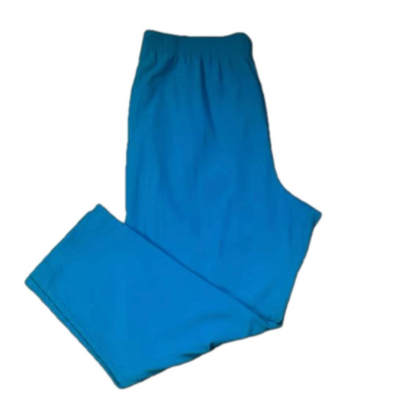 1X CM Shapes turquoise blue green Calcutta crinkle wide leg pants with pockets - Picture 8 of 12